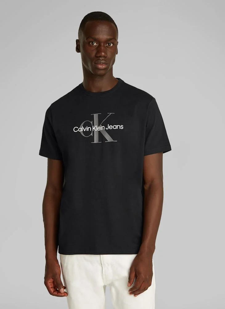 كالفن كلاين جينز Logo Print Short Sleeve Crew Neck T-Shirt