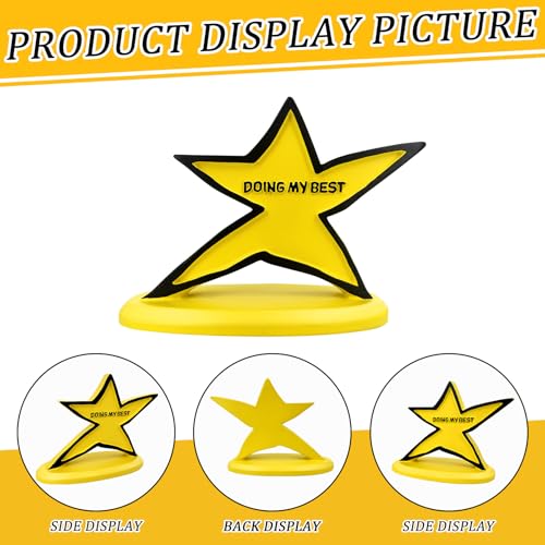 Legobayo Funny Star Trophy - Doing My Best Desk Ornament | Inspirational & Motivational Gift for Students, Employees, Kids, Friends | Cute Desktop Decor for Office, Home, School, Team Events - Image 3