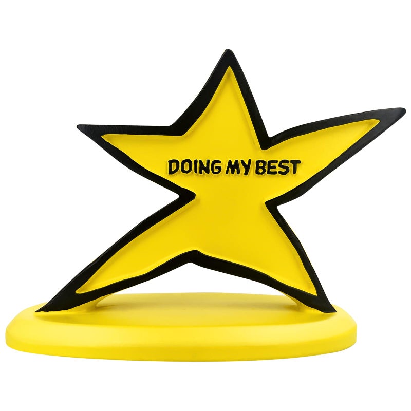 Legobayo Funny Star Trophy - Doing My Best Desk Ornament | Inspirational & Motivational Gift for Students, Employees, Kids, Friends | Cute Desktop Decor for Office, Home, School, Team Events - Image 5