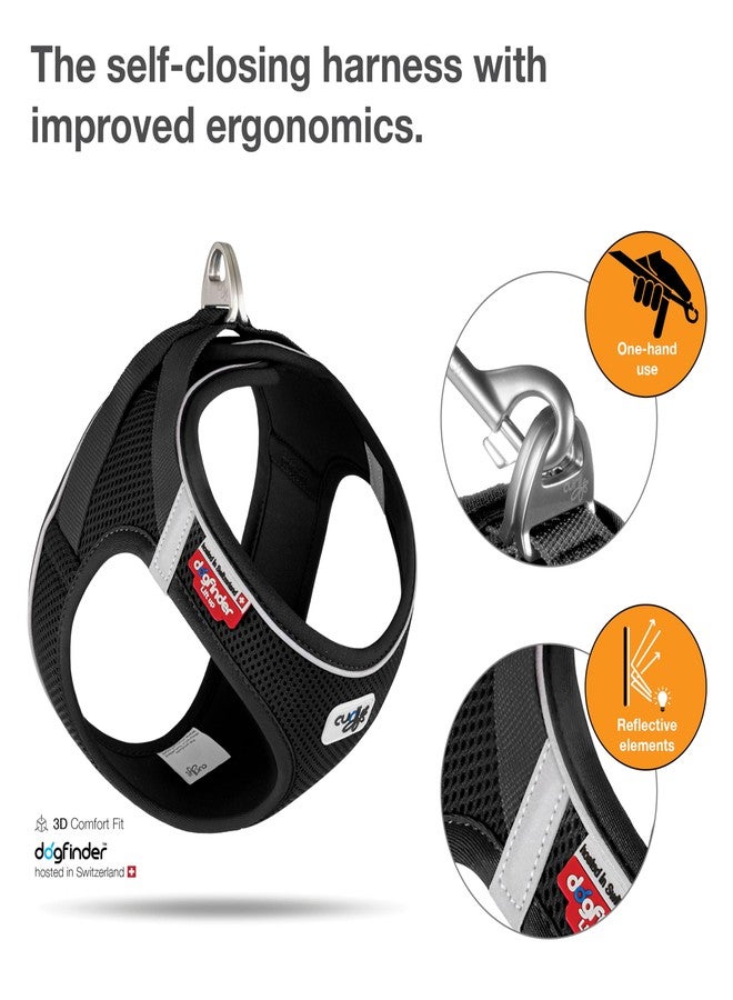 Curli Magnetic Vest Harness Air-Mesh Black 2XS - Image 3