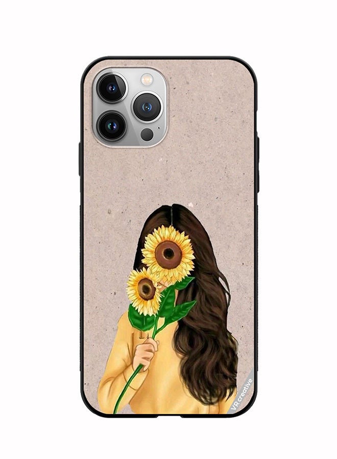 VR CREATIVE Protective Case Cover For Apple iPhone 12 Pro Max Sunflower2 Design Multicolour - Image 1