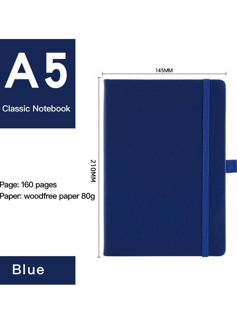 Generic [2-pack]A5 Classic Hard Cover Ruled Notebook 160 Pages, Lined Pages - Image 2