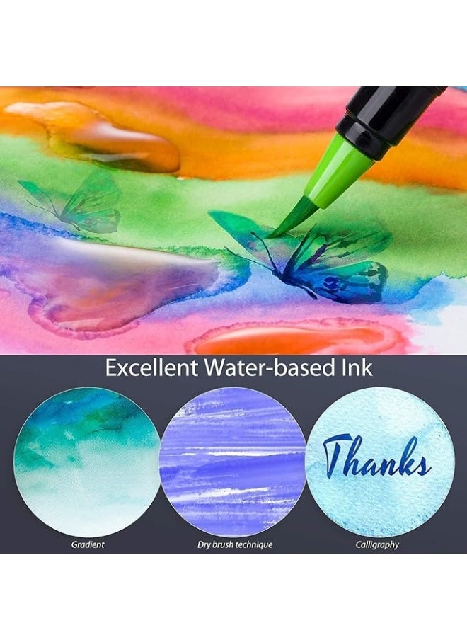 Graphic Marker Set (80 Colors) Multicolor Dual-Tip  Based Markers with Bag for Sketching, Calligraphy, and Design - Coloring Pen Set - Coloring and Drawing Ink for Kids and Adults - Perfect Coloring Pen Set for Artists and Hobbyists with Stylish Carrying Case Suitable for Art Gifts - Graffiti, Coloring, Outlining, Shading - Marker and Painting Projects with Bag
