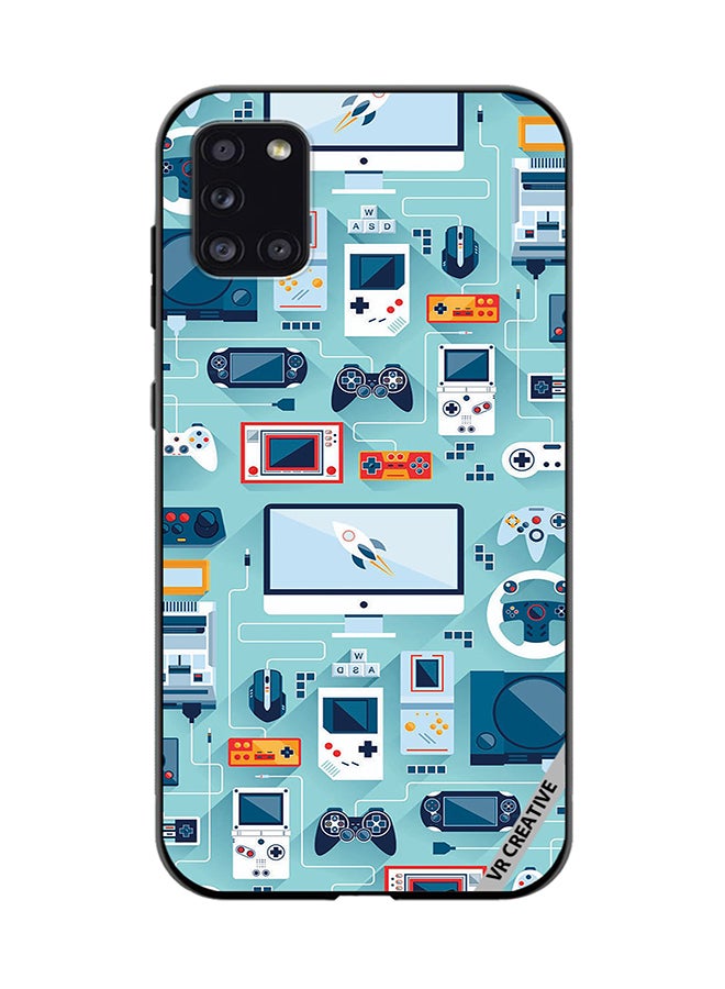 VR CREATIVE Protective Case Cover For Samsung Galaxy A31 Ps 5 Remote Controls Design Multicolour - Image 1