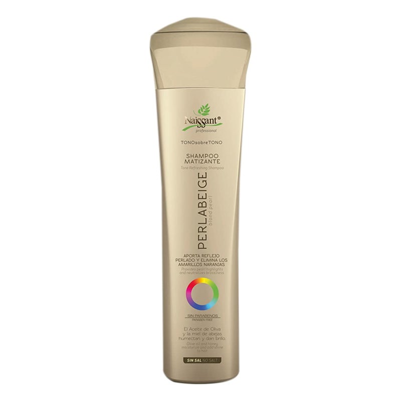 naissant Perla Beige Hair Purple Shampoo  Eliminates Brassiness  Neutralizes Yellow  Orange Tones  Paraben Ammonia  Sulfate Free  ProVitamin B5 Olive Oil  Honey Perla Beige 101 Fl Oz
