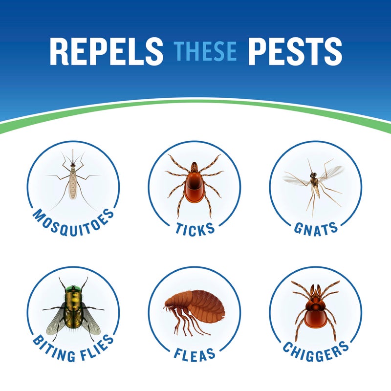 Cutter Skinsations Insect Repellent (12 Pack), Repels Mosquitos, Ticks, Gnats, Fleas, 7% DEET, 6 fl Ounce (Pump Spray) - Image 3