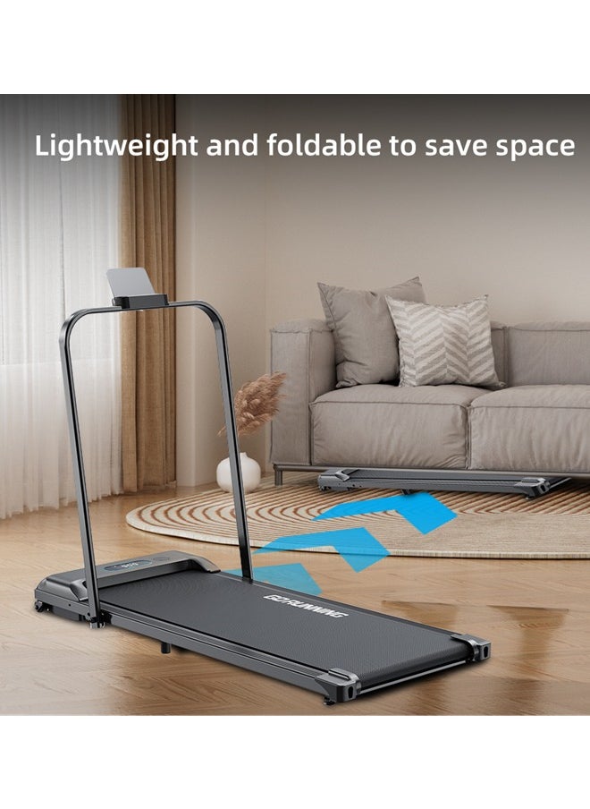 Walking Pad with Handle, 3.0HP Walking pad Treadmill, 3 in 1 Portable Under Desk Treadmill for Home,Treadmil with Handle Bar,Small Treadmills,Foldable Treadmills with Remote Control,LED Display