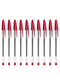 10-Piece Cristal Original Ballpoint Pen Set Red - pzsku/Z6D9F9D46BD37BF9FDB66Z/45/_/1722739895/e0d097f2-b572-4924-abf3-96d5ee3113d5