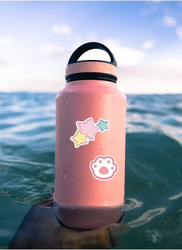 Generic - Kawaii Rabbit Stickers Girls Pink, Gift for Children Teens Adults Kids, Waterproof Cute Cartoon Scrapbook Water Bottle Vsco Laptop Skateboard Journal Bicycle DIY Decals (Rabbit 1) - Image 1