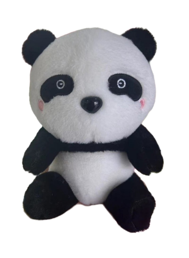 8 Inch Blush Panda Plush Toy, Animal Pillow, Soft Cartoon Doll Decoration, Suitable As A Gift For Kids And Loved Ones On Birthdays And Holidays - Image 1