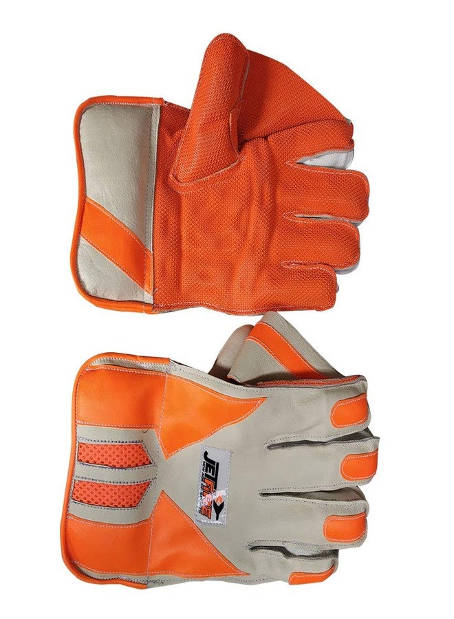 JetFire Match Wicket Keeping Gloves Wicket Keeping Gloves (L, Orange) - Image 3