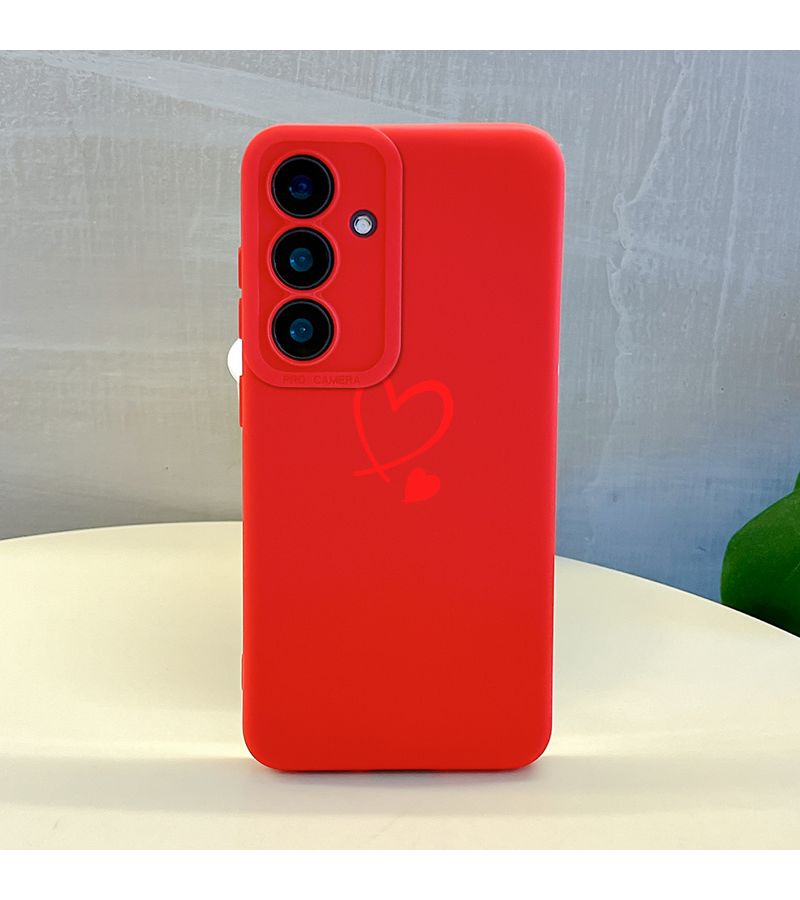 Phone Case For Samsung Galaxy S24 Ultra Shockproof Design Red Heart Pattern Luxury Fashion Protective Cover Compatible With Galaxy S23 S22 S21 Plus Ultra Fe A55 A54 A53 A52 A52S A32 A23 A16 A15 A14 5G Sk1 Series Perfect Gift For Family Lover - Image 3
