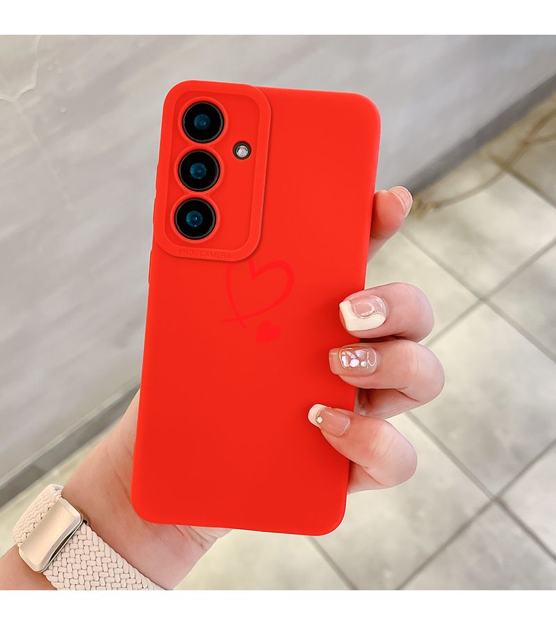 Phone Case For Samsung Galaxy S24 Ultra Shockproof Design Red Heart Pattern Luxury Fashion Protective Cover Compatible With Galaxy S23 S22 S21 Plus Ultra Fe A55 A54 A53 A52 A52S A32 A23 A16 A15 A14 5G Sk1 Series Perfect Gift For Family Lover - Image 2