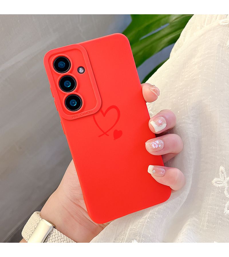 Phone Case For Samsung Galaxy S24 Ultra Shockproof Design Red Heart Pattern Luxury Fashion Protective Cover Compatible With Galaxy S23 S22 S21 Plus Ultra Fe A55 A54 A53 A52 A52S A32 A23 A16 A15 A14 5G Sk1 Series Perfect Gift For Family Lover - Image 5