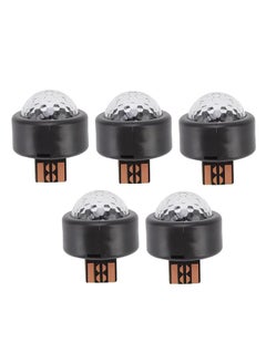 xozgdovg 5pcs USB Mini Disco Ball Light RGB Atmosphere Portable DJ Stage Lamp for Car Home KTV  - Image 2