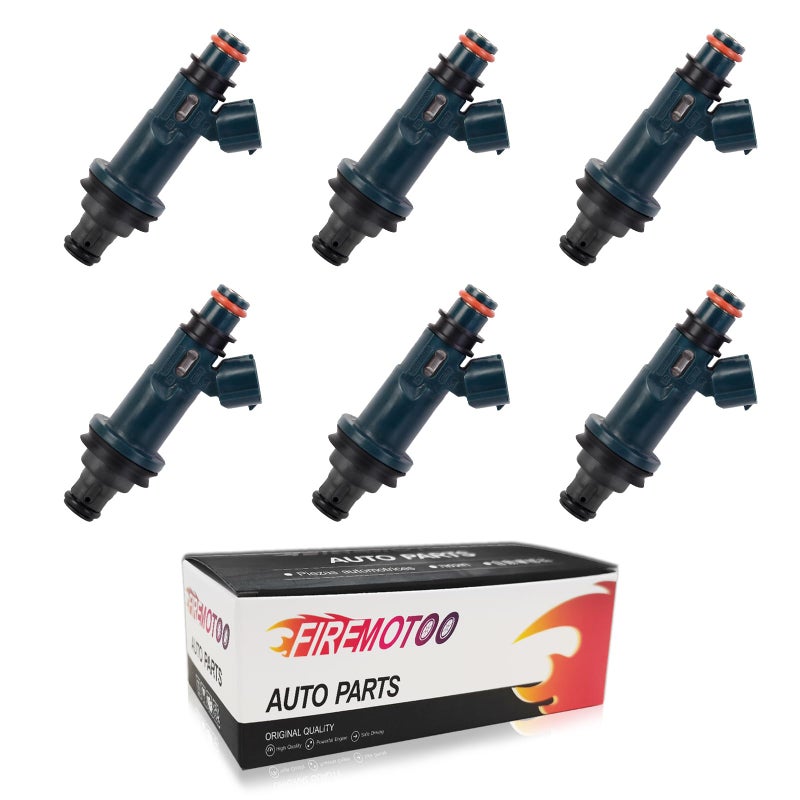 FIREMOTOO Fuel Injectors set of 6 Compatible with Toyota Avalon Camry Highlander Solara Sienna for Lexus ES300 RX300 30L V6 Replace 2325020020 2320920020 232090A010 84212235 2 Holes - Image 2