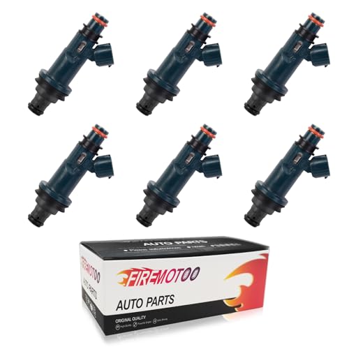 FIREMOTOO Fuel Injectors set of 6 Compatible with Toyota Avalon Camry Highlander Solara Sienna for Lexus ES300 RX300 30L V6 Replace 2325020020 2320920020 232090A010 84212235 2 Holes - Image 1
