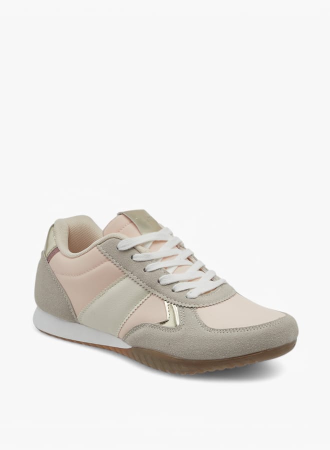 Dash Women's Colourblock Sports Shoes with Lace-Up Closure  - Image 1