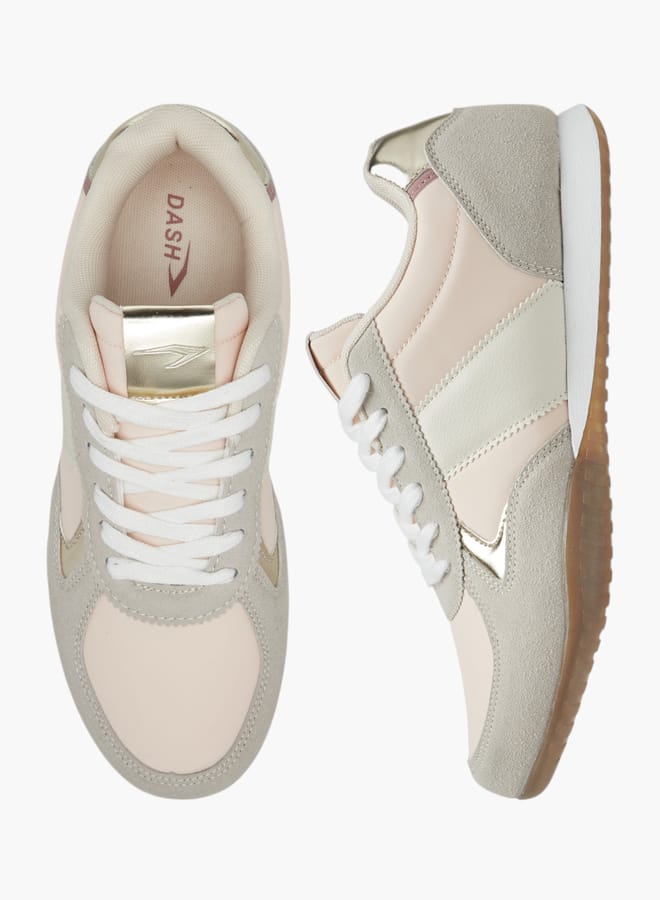 Dash Women's Colourblock Sports Shoes with Lace-Up Closure  - Image 2