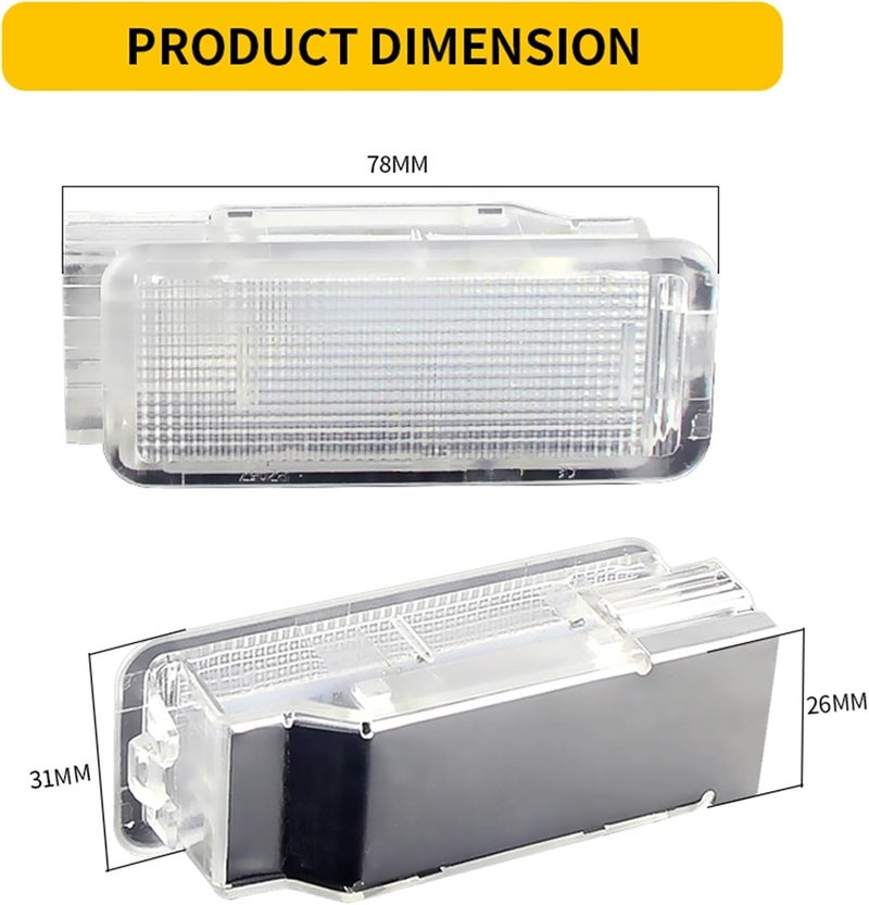 Wivplex LED Footwell and Glove Box Light Lamps for Peugeot - Image 4
