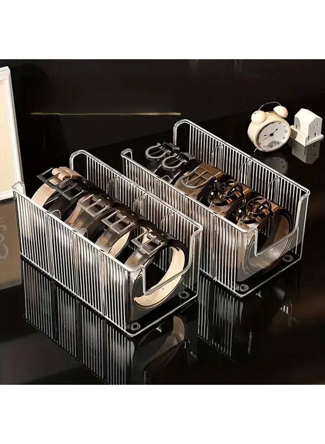 2pcs Acrylic Detachable Belt Storage Box Front Open Top Heavy Duty Organizer - Image 5
