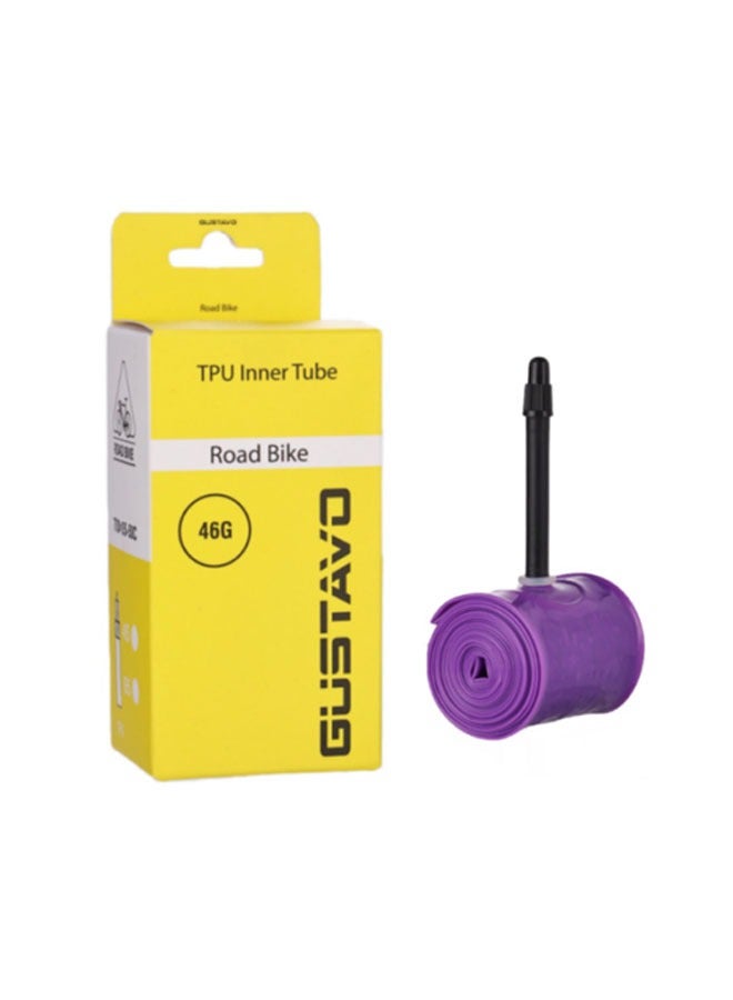 عام أنبوب داخلي خفيف الوزن للغاية من TPU بحجم 700C × 35-50C لكل عبوة مناسب لدراجات الحصى والدراجات الهوائية، بديل لأنبوب الصمامات الفرنسية بحجم 45/2.559 بوصة (TPU). - Image 1