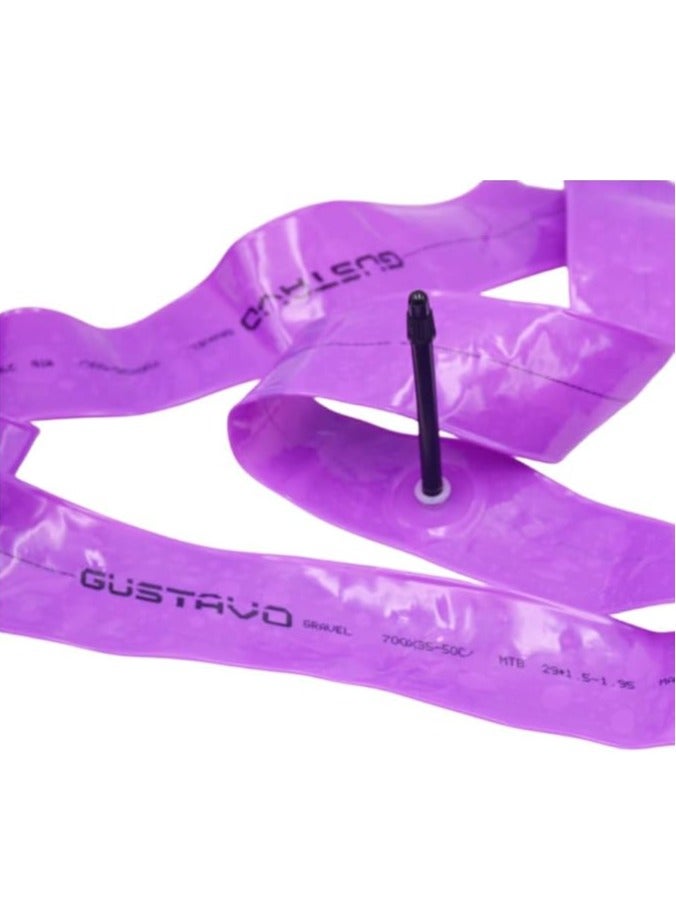 عام أنبوب داخلي خفيف الوزن للغاية من TPU بحجم 700C × 35-50C لكل عبوة مناسب لدراجات الحصى والدراجات الهوائية، بديل لأنبوب الصمامات الفرنسية بحجم 45/2.559 بوصة (TPU). - Image 4