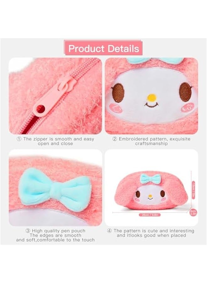Generic Cute Kawaii Pencil Case with Acrylic Badge, Cartoon Makeup Bag, Kawaii Stationery, Storage Pouch, Stationery Bag, Cosmetic Bag, Pencil Pouch Gift For Kids, Teen Girls and Women - Image 2