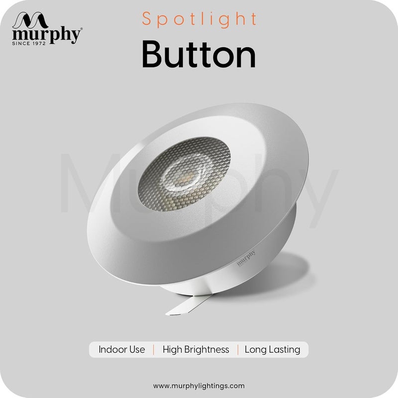 MURPHY مصباح LED دائري من ميرفي ضوء أبيض بارد 2 وات عبوة من 8 - Image 2