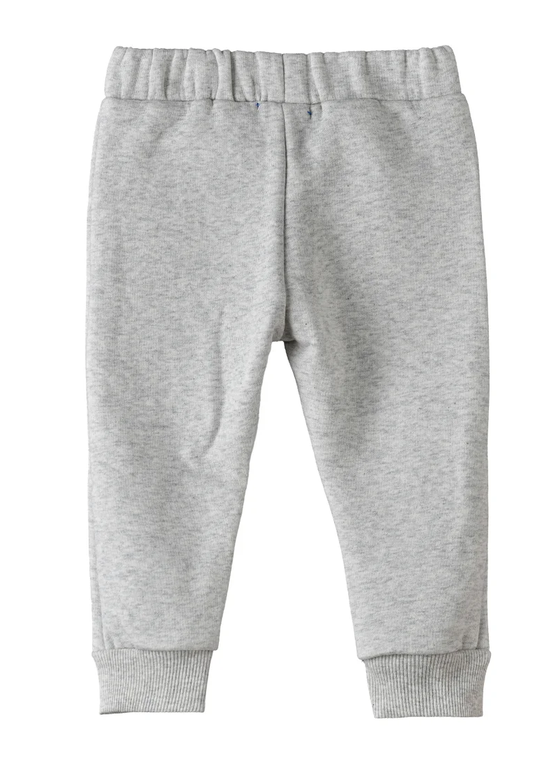JAM Boys Grey Joggers with Lion Patches