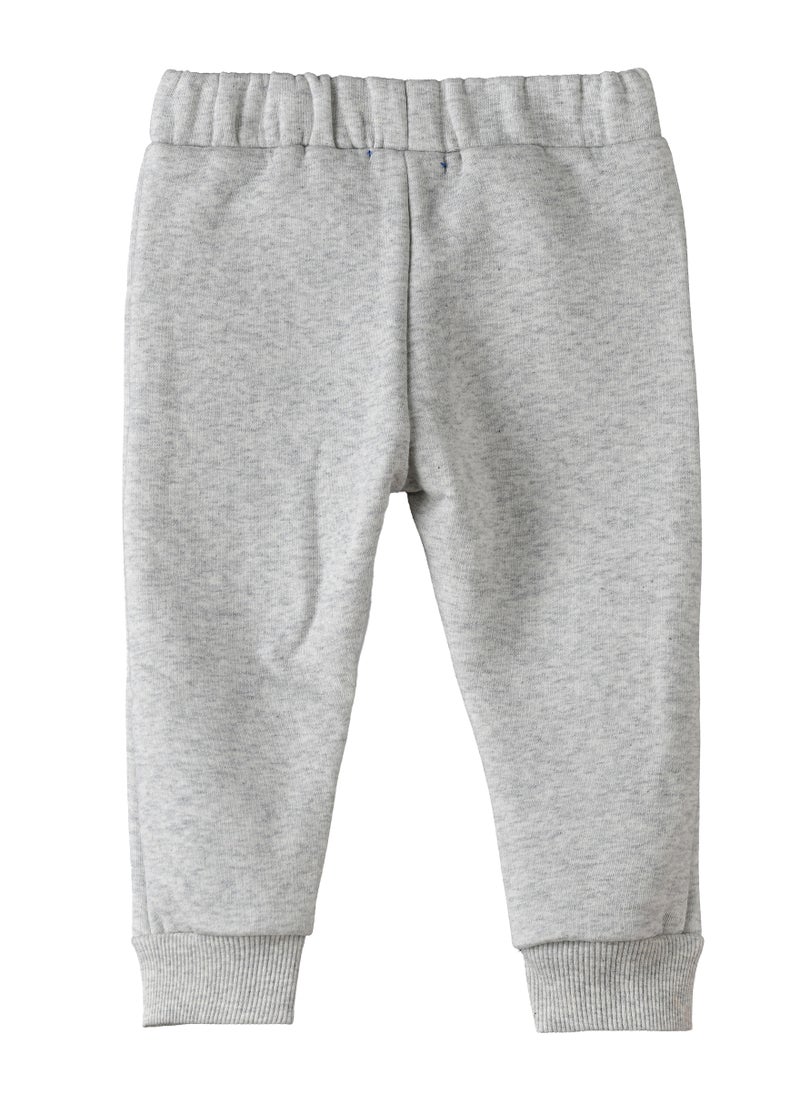 JAM - Boys Grey Joggers with Lion Patches - Image 1