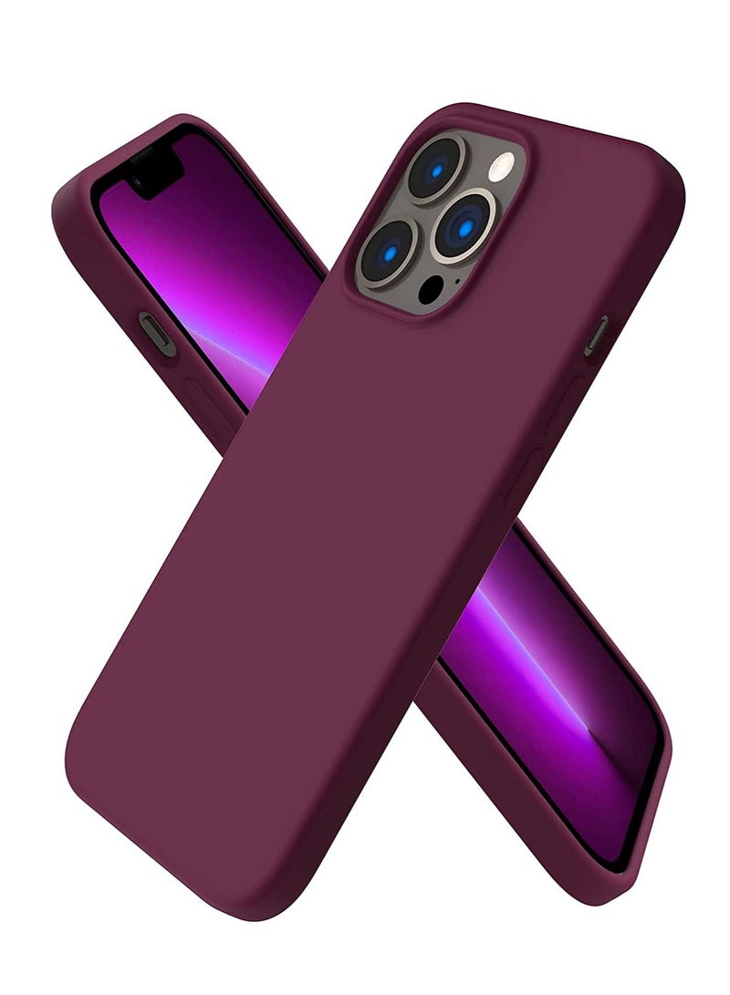 iPhone 13 Pro Case 6.1, Slim Liquid Silicone 3 Layers Full Covered Soft Gel Rubber Case Cover 6.1 inch - Image 1