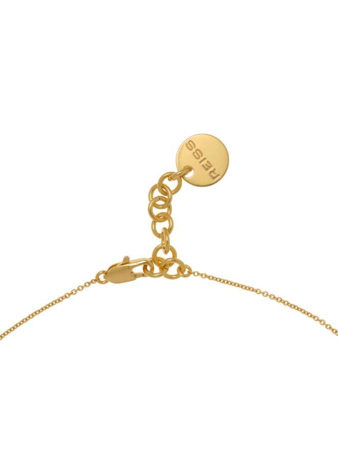 REISS - Skylar: Crystal Rectangle Pendant Necklace - Image 1