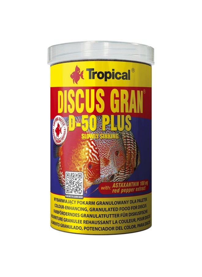 Tropical Young And Adult Discus Fish Gran D-50 Plus Granules (1000 Ml)  - Image 1