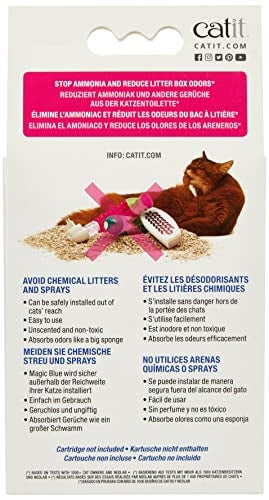 Catit Magic Blue Cat Litter Box Air Purifier, Refill Pads - Image 2