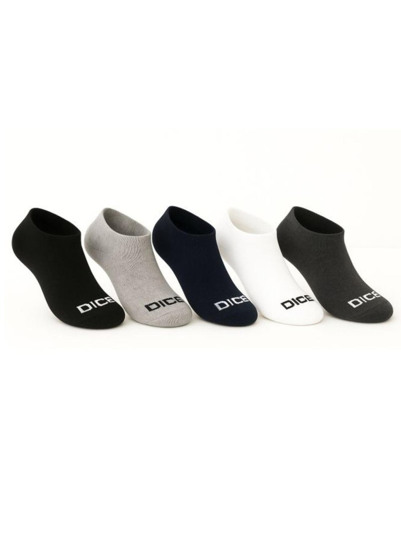DICE Pack of 5 Cotton Socket Socks for Men - Image 1