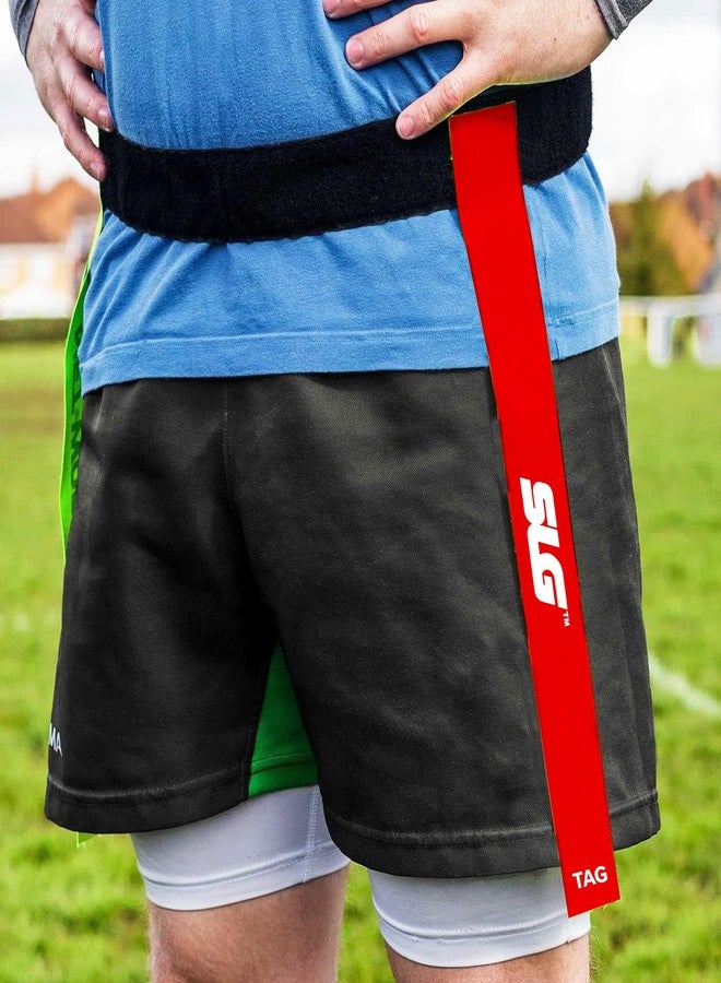 SLG Rugby Tag Belt Moveable (Black) with Carry Bag | Adjustable Tag Rugby Belt for Training, Practice & Sports Games - Image 2