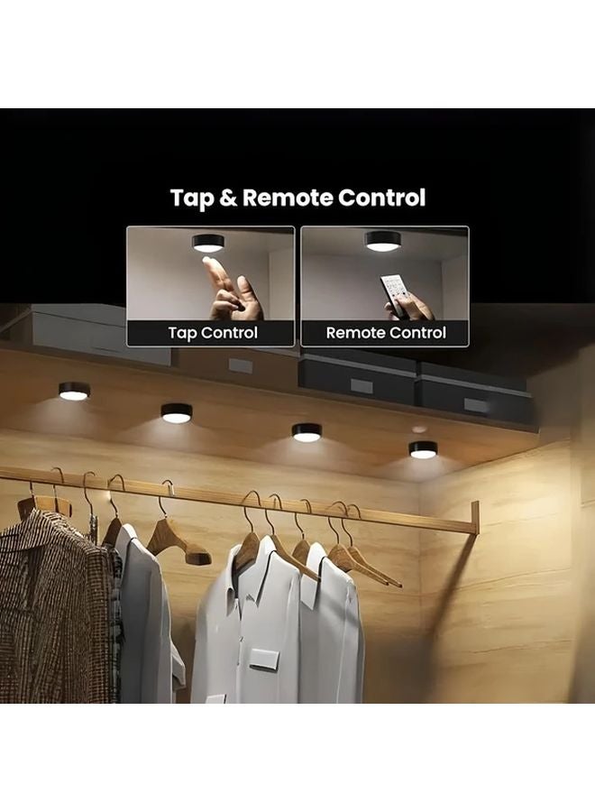 3 Pack Black Wireless LED Picture Lights Dimmable With Remote Timer 3 Modes - Image 5