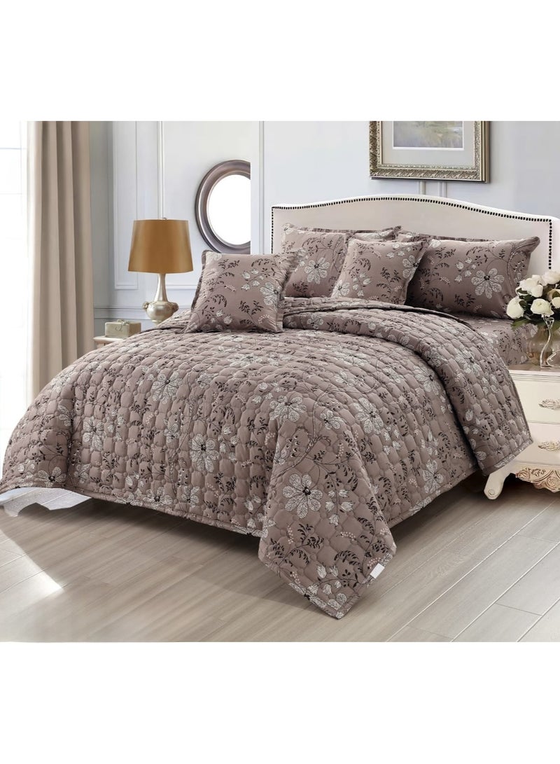 Moon Quilt set, one person, consisting of 4 pieces, polyester comforter, size 170 by 220 cm - Image 1