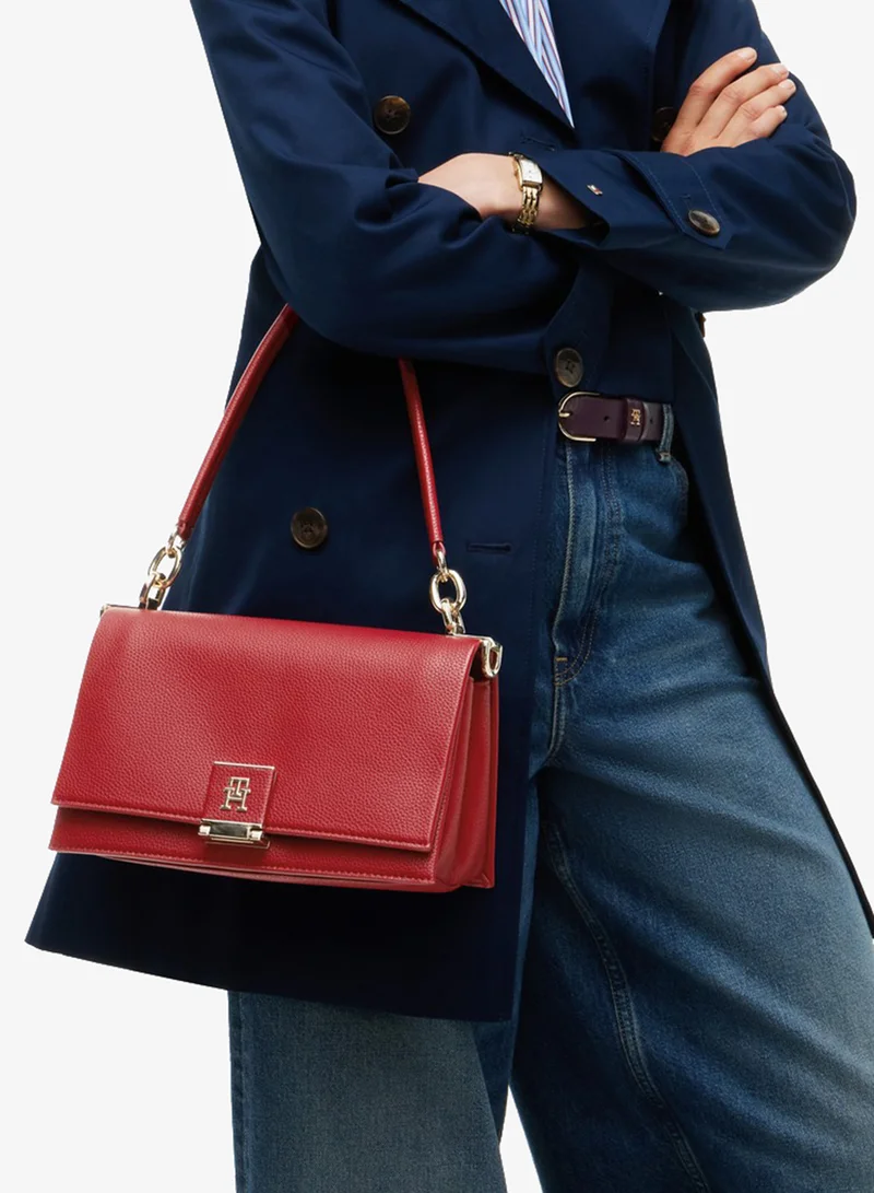 Tommy Hilfiger  TH Monogram Flap Crossbody Bag for Women | Best Price UAE