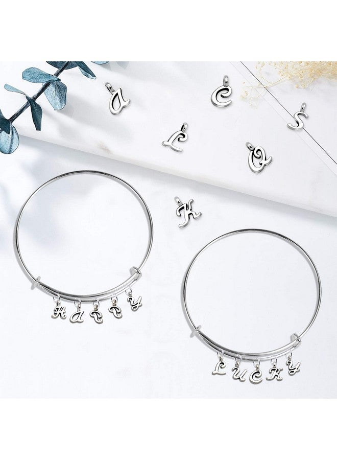 SANNIX 156Pcs/6 Sets Abc Letter Charms Mini A-Z Alphabet Bracelet Necklace Pendants With 200Pcs Open Jump Rings For Diy Jewelry Making - Image 4