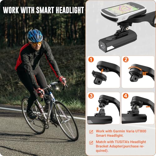 TUSITA محول جبل فليانج مع ربع دوران من توسيطا - متوافق مع جبل جارمن فلاش أوت-فرونت - Image 5