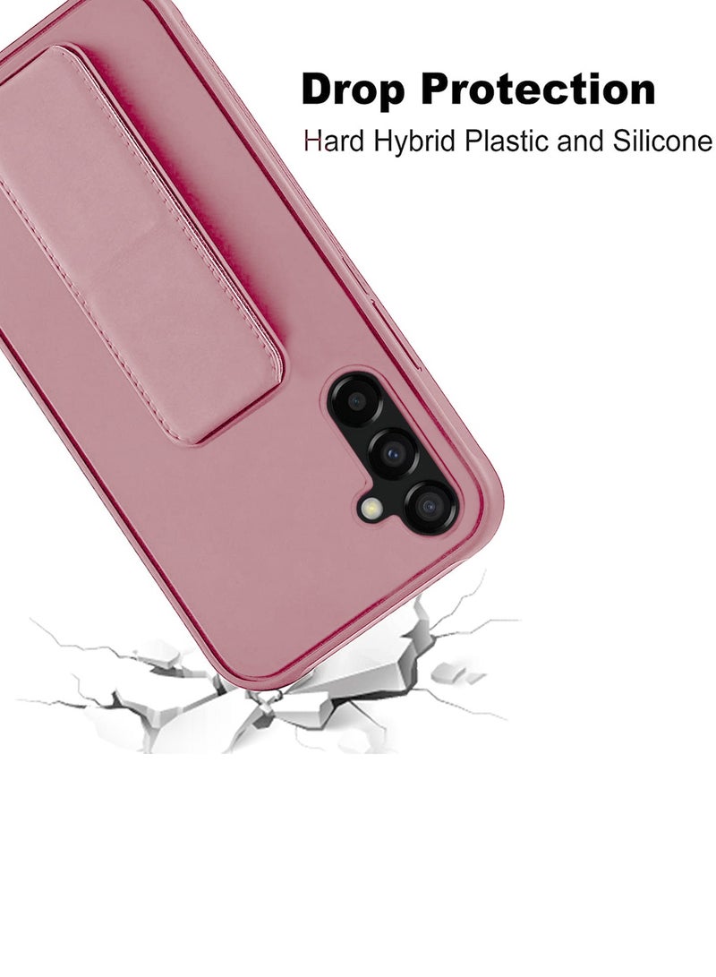 Wtech Hand Grip And Multi Stand Magnetic Car Mount Kickstand Finger Strap Case Cover For Samsung Galaxy S24 5G 2024 Pink - Image 5