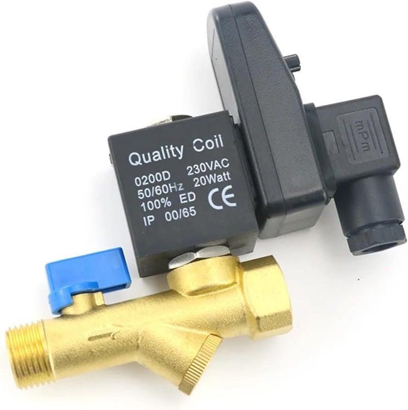 1/2" DN15 220V/12V/24V Brass Electronic Drain Solenoid Valve Auto Timer(Split-Body Type,110V) - Image 2