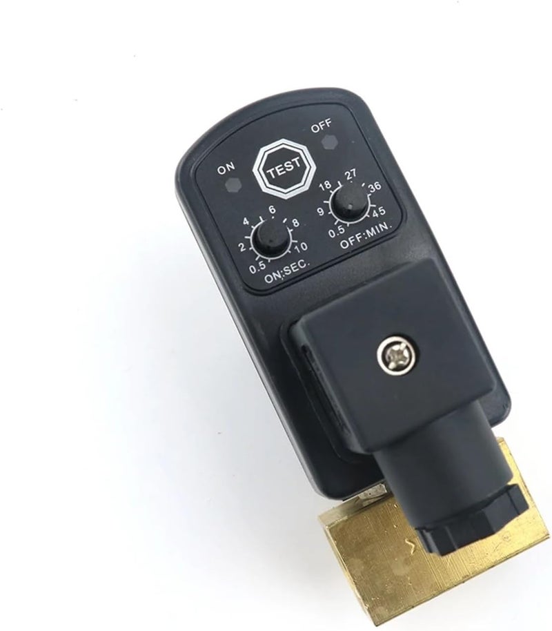 1/2" DN15 220V/12V/24V Brass Electronic Drain Solenoid Valve Auto Timer(Split-Body Type,110V) - Image 3