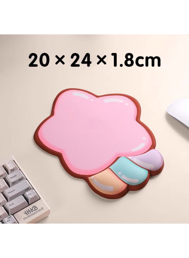 Kpte Colorful Star Silicone Wrist Rest Memory Foam Keyboard Palm Support Office Mouse Pad Cute Girls - Image 2