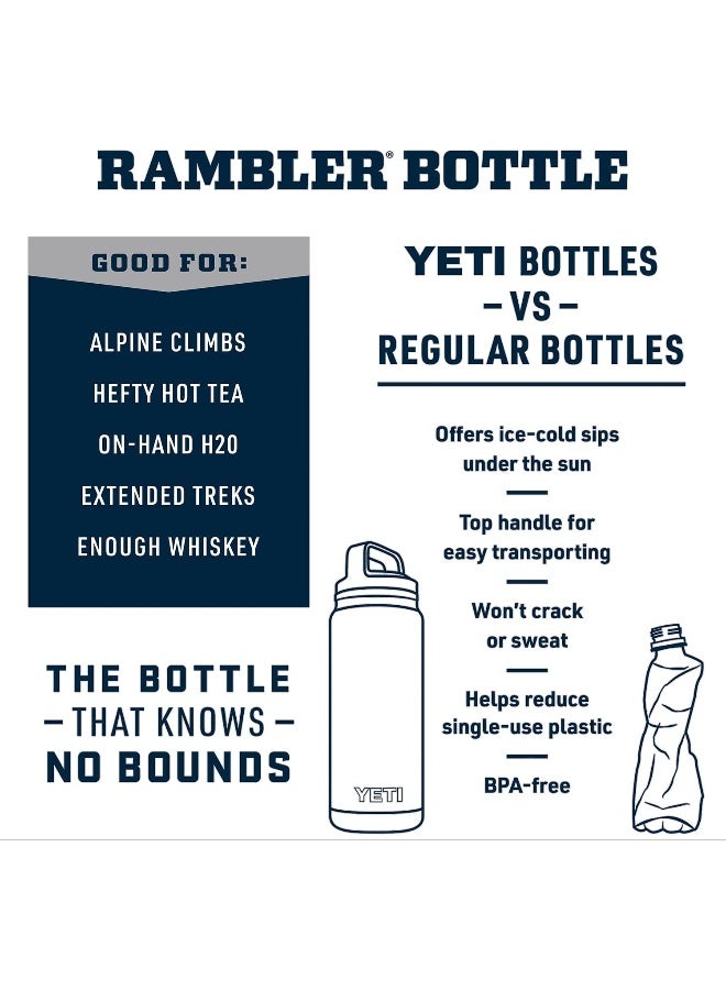 YETI Rambler 26 Oz Bottle, Vacuum Insulated, Stainless Steel With Chug Cap, High Desert Clay - Image 5