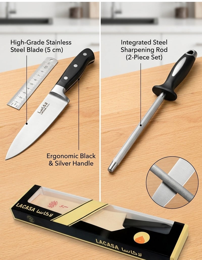 Lacasa Stainless Steel Knife With Sharpening - Image 2