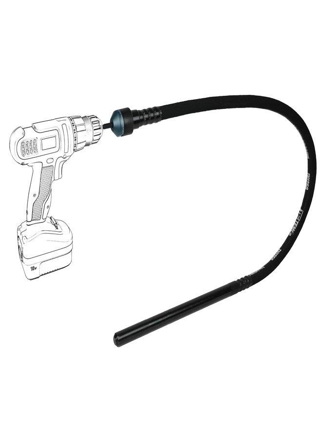 TEMCo Industrial Cordless Concrete Vibrating Tool, Drill-powered Concrete Vibrator - Image 1