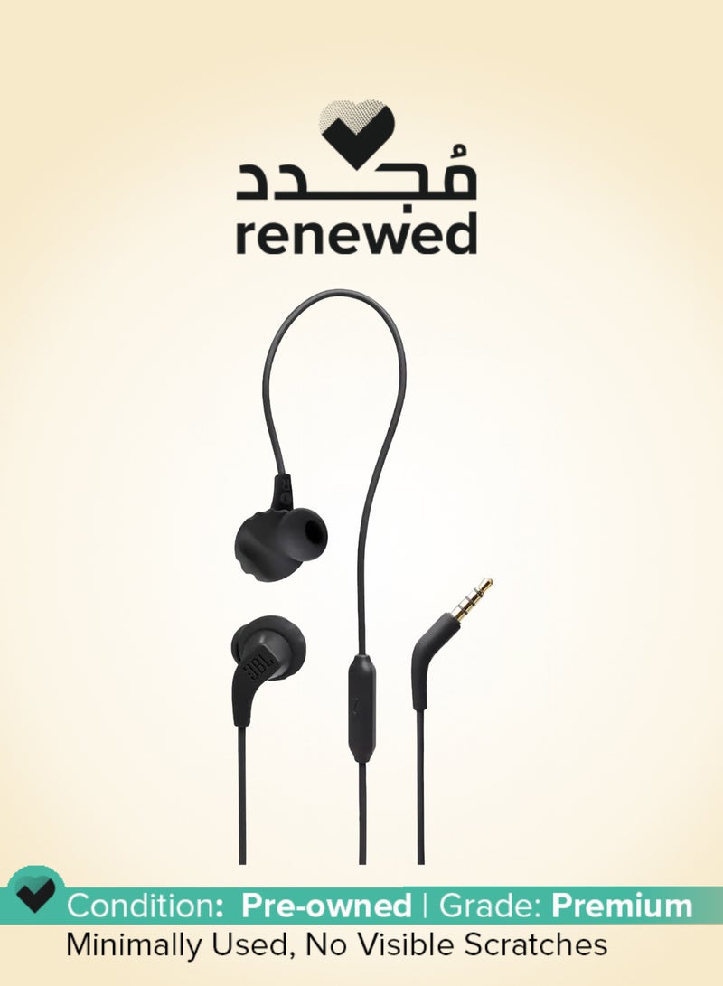 JBL Renewed - Endurance Run 2, Sports in Ear Wired Earphones with Mic, Pure Bass, Sweatproof, Flexsoft eartips, Magnetic Earbuds, Fliphook & TwistLock Technology with Voice Assistant Support for Mobiles (Blue) BLUE - Image 1